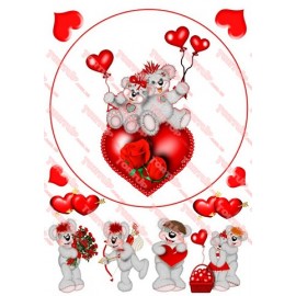 Вафельна картинка Love 068